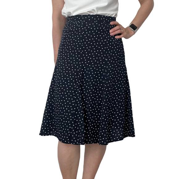 Loft Polka Dot Skirt New with Tags Women Size 0P - Picture 4 of 13